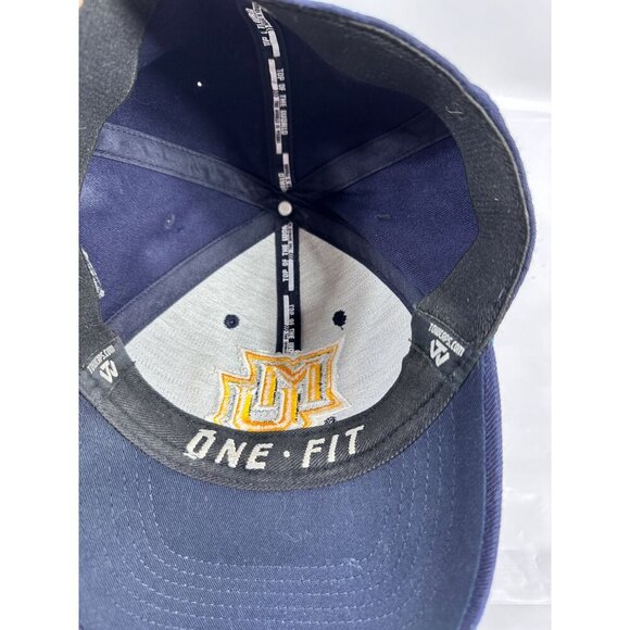 Marquette University Golden Eagles Navy Blue Ball Cap Top Of‎ The World One Fit - Picture 13 of 16